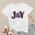 Miniatyrbild 4 av 5: Unisex Tryckta T-shirts med Klassisk Mjuk Rund Hals för Kvinnor Män Dagligt Bär (2XL KW6881)