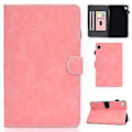 Pikkukuva 1 / 5: Lehmännahka-tekstuurista PU-tablettikuori Samsung Galaxy Tab A9+:lle (Rose Gold)
