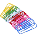 Miniatyrbillede 1 af 4: 24 stk. Ekstra store papirclips Multifarvede Jumbo-coatede papirclips Mega store papirclips