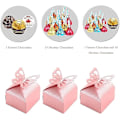 Miniatyrbillede 5 af 5: Pige Butterfly Dåb Dåse, 50stk Pink Candy Box, Dåb Dåse til
