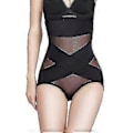 Miniatyrbillede 2 af 5: Højtaljet Kompressionsformerende Shapewear Bukser Slankende Korset Maveformende Bukser Jinyu (2XL Sort)