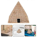 Miniatyrbillede 2 af 4: 2 stk. Kreativ Pyramide Udsmykning Skrivebord Harpiks Pyramide Ornament Pyramide Dekor