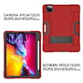 Miniatyrbillede 3 af 5: Tablet Etui til iPad Pro 12.9 (2018) / (2020) (Rød  Sort)
