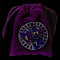 Miniatyrbilde 2 av 5: 3 stk. 8-sidet rune terninger harpiks assortert polyhedral terning sett spådom bord roll party kort spille spill leketøy (lilla A)