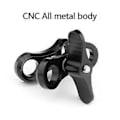 Miniatyrbilde 3 av 5: Dykke 2 Hull Svingbart Klips for Go Pro Ball Mount Holder for Butterfly Clamp (Svart)