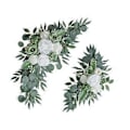 Miniatyrbillede 4 af 5: 2 stk. Kunstige Bryllupsbue Blomster, Kunstig Blomster Swag Hængende Bryllupsdekoration, Baggrundsdekoration til Hjemmet, (Stil C)