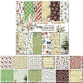 Miniatyrbillede 2 af 5: 24 stk. 6x6 tommer Juletema Baggrundspapirblok til Scrapbooking Dekoration Journal Album DIY Memo Pads