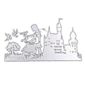 Miniatyrbilde 1 av 5: Rural Girl Metallstans for DIY-klippesjablong for utklippsbok, album, papir, kort (HQ1073)