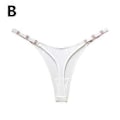 Pikkukuva 1 / 5: Naisten Fitness Alushousut Stringit Matala Vyötärö Saumattomat Stringit G String Urheilu (M valkoinen)