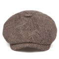 Miniatyrbilde 1 av 3: Kaffe farge, guttehatt flat hatt, tweed Gatsby hatt Ivy irsk hatt,