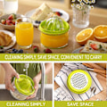 Miniatyrbillede 5 af 5: Citrus Saftpresser, Manuel Håndpres til Citron med Indbygget Me