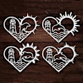 Miniatyrbillede 4 af 5: Kærlighedshjerte Ocean Metal Skæreforme Håndlavede Håndværk DIY Scrapbooking