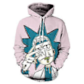 Miniatyrbillede 1 af 2: Rick and Morty 3D digitalt printet sweatshirt med hætte herre sweatshirt varmeoverførsel sweatshirt -NMAOV(M style 7)