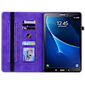 Miniatyrbillede 3 af 5: Lynlås Læder Tablet Etui Til Samsung Galaxy Tab A 10.1 2016/T580/T585 (Lilla)