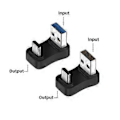 Miniatyrbilde 5 av 5: Universal USB C Hann til USB3.1 Hann Adapter Konverter 10Gbps Datahastighet Adapter Lader Data Konverter Tilbehør (D)