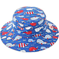 Pikkukuva 4 / 5: Home Prefer Lasten UPF52+ Safari-Aurinkolippis Hengittävä Bucket Hat Kesäpelilippis