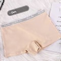 Miniatyrbilde 1 av 5: Damebomullsbokser Shorts Stretchy Anti-Chafing Ultra Myke Boy Shorts Truser No Show Dame Boyshort (3XL Hudfarge)