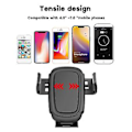 Miniatyrbillede 2 af 5: Mobiltelefon Dashboard Forrude Lang Arm Bil Centerkonsol Beslag Sugekop Holder