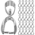 Miniatyrbilde 1 av 2: 50 stk. Anheng Klype Kobling Lås Dingler Charms Perle Anheng Kobling