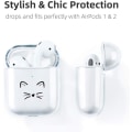 Pikkukuva 2 / 5: AirPods-kotelo, yhteensopiva AirPods 2 & 1 läpinäkyvien silikonikoteloiden suojakotelo AirPods-kotelo