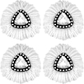 Miniatyrbild 1 av 2: 4-pack snurrande mopprefill - utbytesmopphuvud, mikrofibermopp