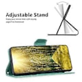 Miniatyrbilde 2 av 5: Etui for Samsung Galaxy S24 Ultra med sommerfugl-trykk, stativ og lommebok i skinn (Stil E)