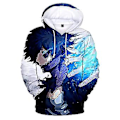Miniatyrbilde 1 av 2: Voksen Unisex Herre Dame My Hero Academia 3D Trykk Hoodie Tegneserie Anime Casual Hettestropp Genser Topp Pullover Gaver (M B)