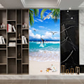 Miniatyrbilde 4 av 5: (38.5*200cm*2stk) 3D-effekt plakat dørklistremerke 42