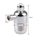 Miniatyrbilde 3 av 5: Dusjfilter, Hard Water Filter, Gjenbrukbar Filter med 1/2 Tommers Intern og Ekstern Tråd, Effekt
