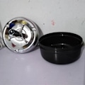 Miniatyrbillede 5 af 5: Drejeaske Metal Drejeaske Sort / Krom 9,5 cm i Diameter