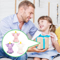 Miniatyrbilde 4 av 5: 3 stk morsomme enhjørning klemme leketøy Squishy Squeeze leketøy med Pop Out Eyes