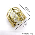 Miniatyrbilde 5 av 5: 12 stk Serviettring, Serviettring Metall Openwork Serviettholder Flow