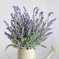 Miniatyrbillede 3 af 5: Kunstig blomst, realistisk udseende, ikke-visnende, bøjelig, falmer ikke, nem vedligeholdelse, simuleret lavendel, bryllupsfest, falsk plantedekoration, boligartikler Q