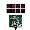 Miniatyrbilde 1 av 5: LED Juleprojeksjonslampe, Laser Stjernehimmel Snøfnugg Projeksjonslampe(C )