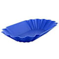 Miniatyrbilde 1 av 5: Serveringsbrett for snacks, gjenbrukbart, stabilt, stor kapasitet, kaffebønne-smaksbrett for spisestue Qinhai (Blå)