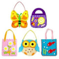 Miniatyrbillede 1 af 3: 5 Sæt Rayan Toys Børn Goodie Bags Dyretema Festposer Festartikler Indkøbsposer