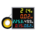 Miniatyrbild 1 av 5: Enfas Mini AC-mätare Voltmeter Ammeter Wattmeter Frekvensmätare