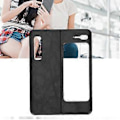 Miniatyrbillede 4 af 5: Mobiltelefon Læder Etui All-Inclusive Anti-Fald Beskyttelsescover til Samsung Galaxy Z Fold 1 W20 (Sort)