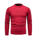 Miniatyrbilde 1 av 5: Høst Vinter Herre Pullovere O-Hals Genser Mote Slim Fit d Co/YY(M Rød)