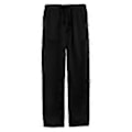 Miniatyrbillede 2 af 3: hmwy-herre linned look baggy bukser elastisk talje afslappede strand yoga bukser (3XL Sort)