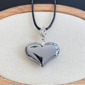 Miniatyrbillede 3 af 5: Hjerte Vedhæng Choker Sort Reb Kæde Halskæde Valentinsdag Fødselsdagsgave (B)