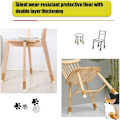 Miniatyrbild 5 av 5: 8 st möbelben strumpor överdrag söt katt tass design hög elasticitet