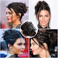 Miniatyrbillede 3 af 5: Messy Bun Hårstykke Hårstykke til kvinder Bølget krøllet Scrunchies