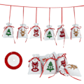 Miniatyrbillede 1 af 5: Julekalender 2021, 24 dages adventskalender i hessian