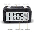 Miniatyrbild 3 av 5: Väckarklocka 4,3\" LED-display, digital väckarklocka med batteridrift, snooze, lätt att använda