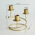 Miniatyrbild 4 av 5: Ljusstake för Pillar-ljus, Ljusstaksställ, Avsmalnande Ljusstake Kandelaber Ljusstake för Hem Event Dekorationsbord Party (gyllene)