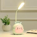 Miniatyrbilde 3 av 5: LED-skrivebordslampe for studier, oppladbar via USB, søt tegneserieform