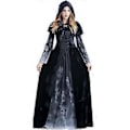 Miniatyrbillede 1 af 4: Dame Hexe Vampyr Cosplay Kostumer Gothic Kappe Party Outfit (2XL)