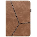 Pikkukuva 2 / 5: Raidallinen Nahkainen Tablet-Kotelo Xiaomi Redmi Pad SE:lle (Ruskea)