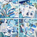 Miniatyrbillede 5 af 5: 155 stykker Scrapbooking tilbehørssæt, æstetisk Bullet Journal Scrapbook Kit med A6 Grid Noteboo